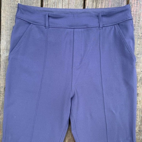Lululemon Womens Activewear Pants Purple Stretch Pockets Belt Loops Pull On 6 - Picture 2 of 10